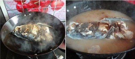 豆腐萝卜煮鱼头汤的做法的做法步骤2