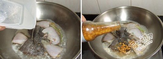豆酱水煮龙舌鱼的做法步骤2