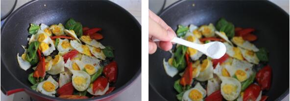 营养美味又养眼的——豆豉辣椒炒鸡蛋的做法的做法步骤3