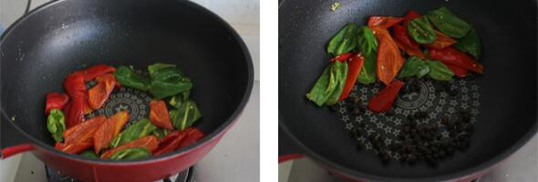 营养美味又养眼的——豆豉辣椒炒鸡蛋的做法的做法步骤2