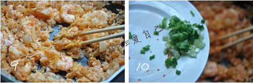 鲜虾泡菜炒饭的做法[有图]的做法步骤8