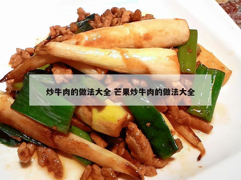 炒牛肉的做法大全 芒果炒牛肉的做法大全