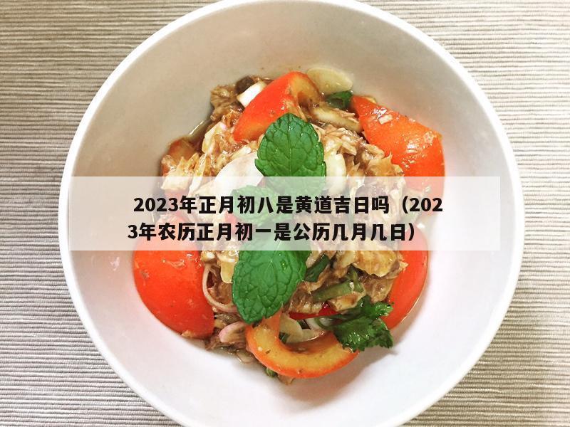  2023年正月初八是黄道吉日吗（2023年农历正月初一是公历几月几日）